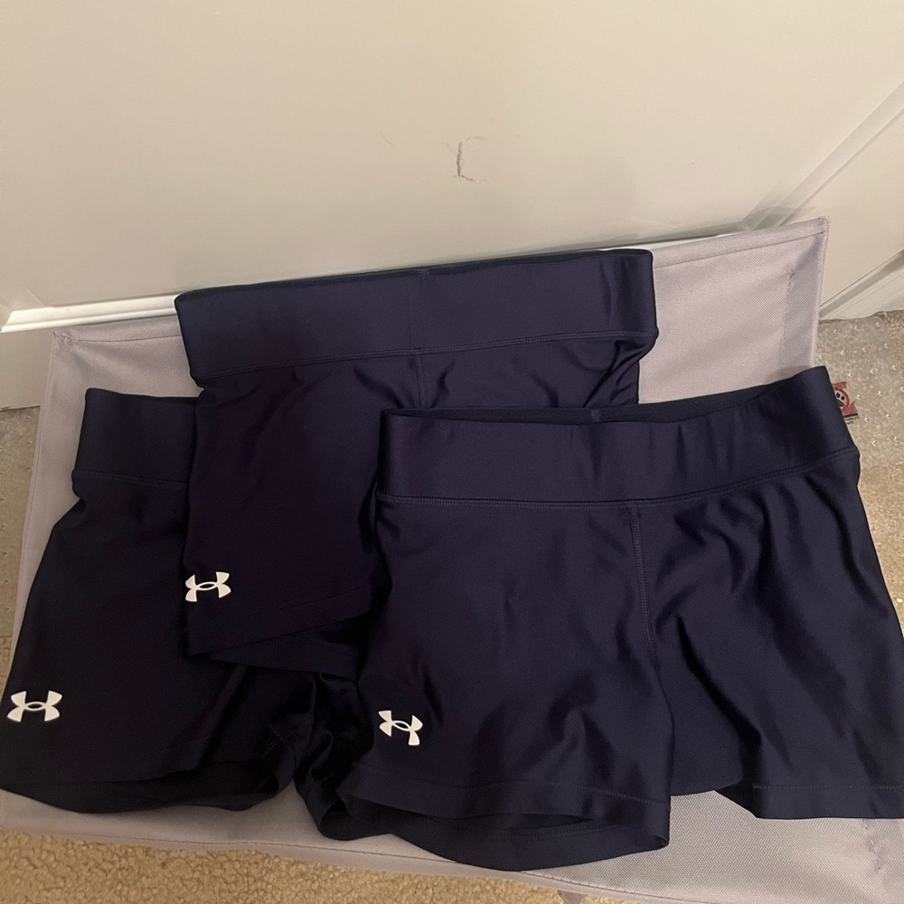 🤍3 pairs of navy under armor spandex🤍